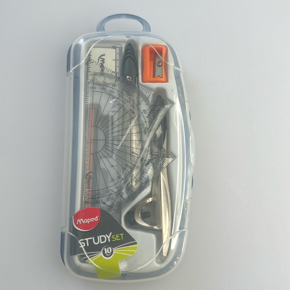 💜3/$15 Maped 10-Piece Study Geometry Set